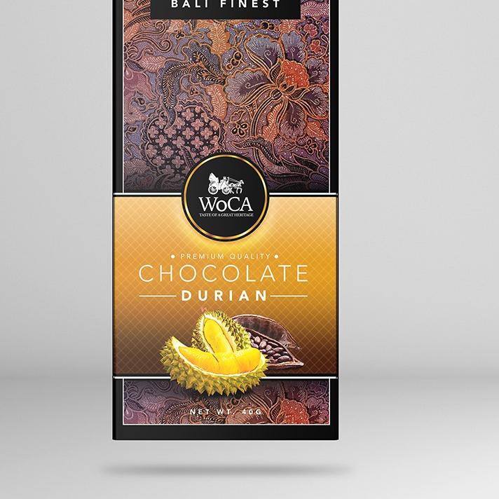 

COD ..!>. 249SAN WoCA Cokelat Durian Premium Chocolate Bar 40 gram