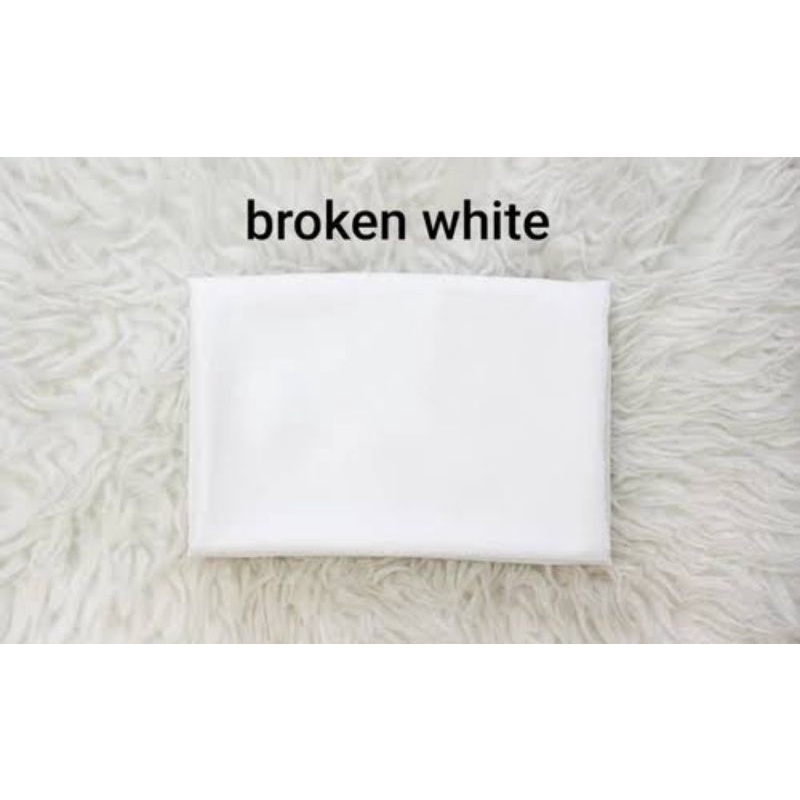 Bisa COD bergo maryam size L tepi jahit diamond ukuran besar-Broken white
