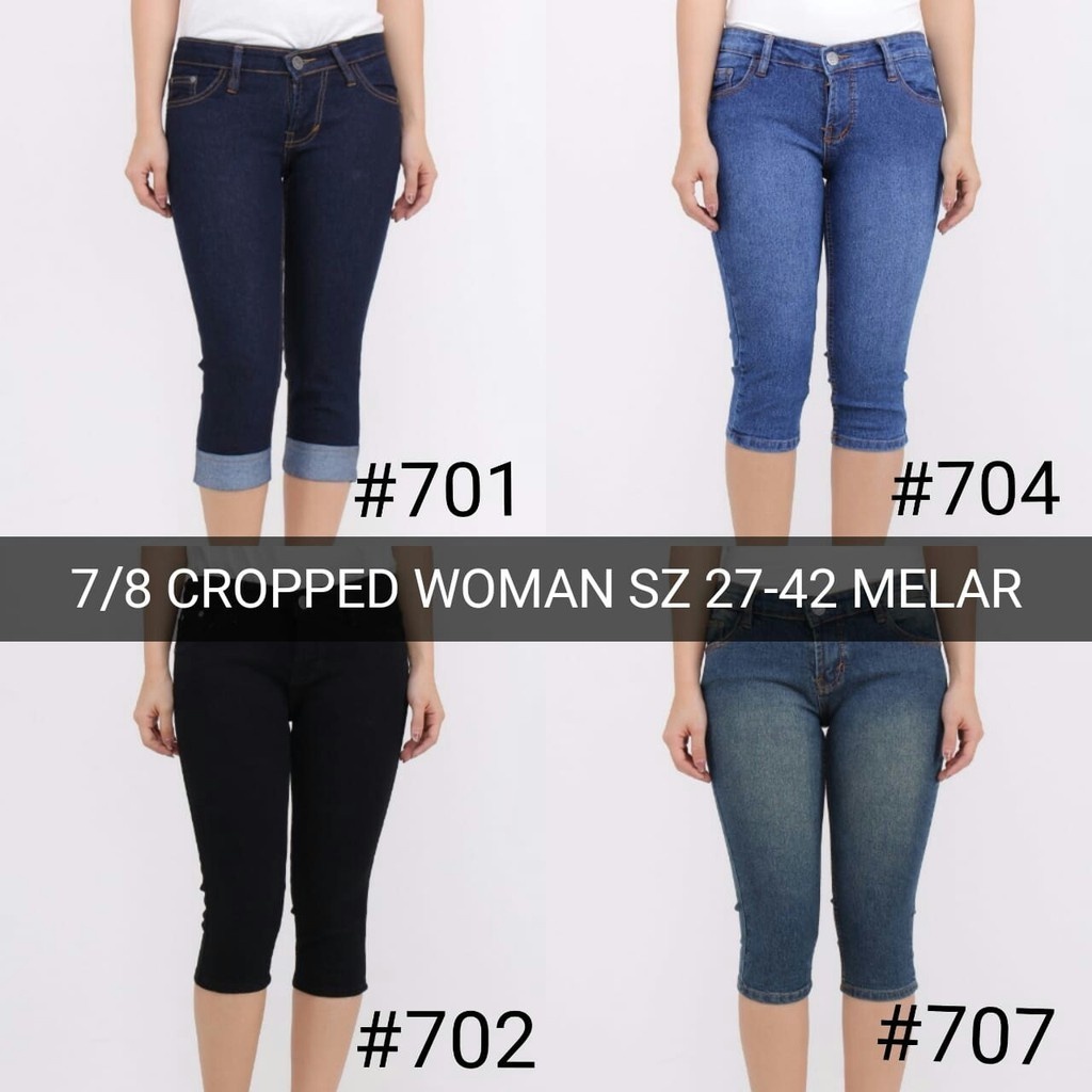 CELANA JEANS WANITA 7/8 CROP WOMAN