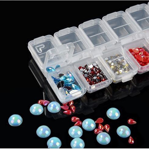 12 Compartment Jewelry Storage Box (12 cells)