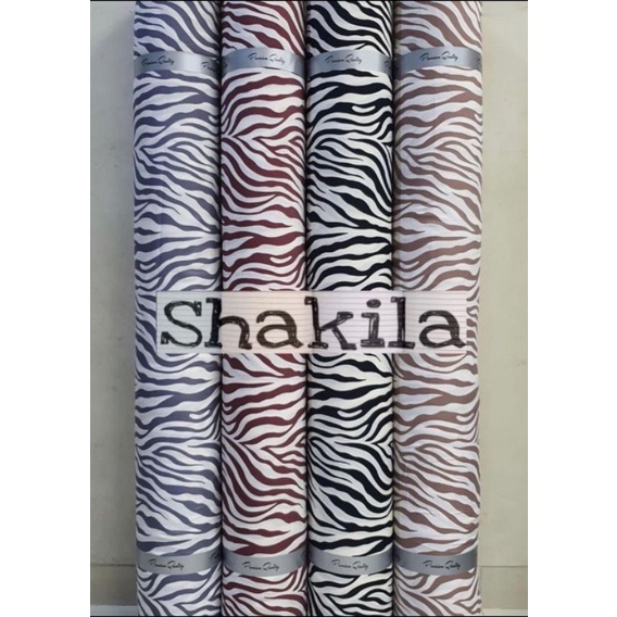 Kain Shakila Motif Zebra Kualitas premium harga setengah meter