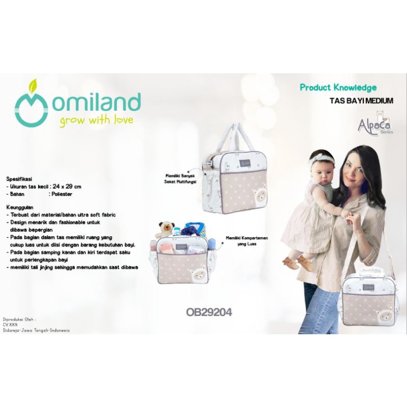 Omiland Tas Bayi Medium Alpaca Series