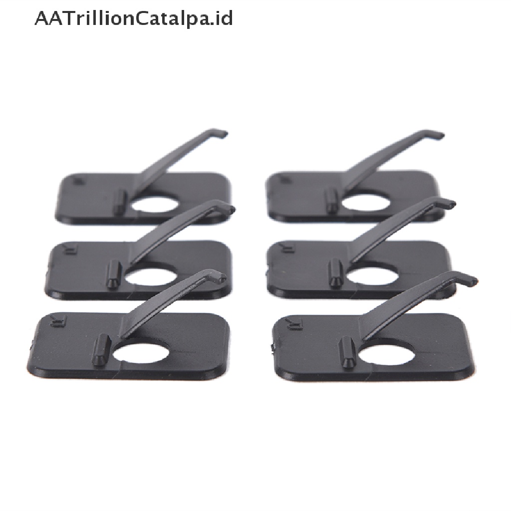 Aatrillioncatalpa 6Pcs Anak Panah Recurve Profesional Tangan Kanan / Kiri 3x2 x 1cm Warna Hitam