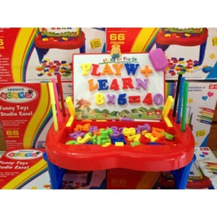 

Huki | Mainan Edukasi Anak - Funny Toys Studio Easel / Papan Tulis Magnetic