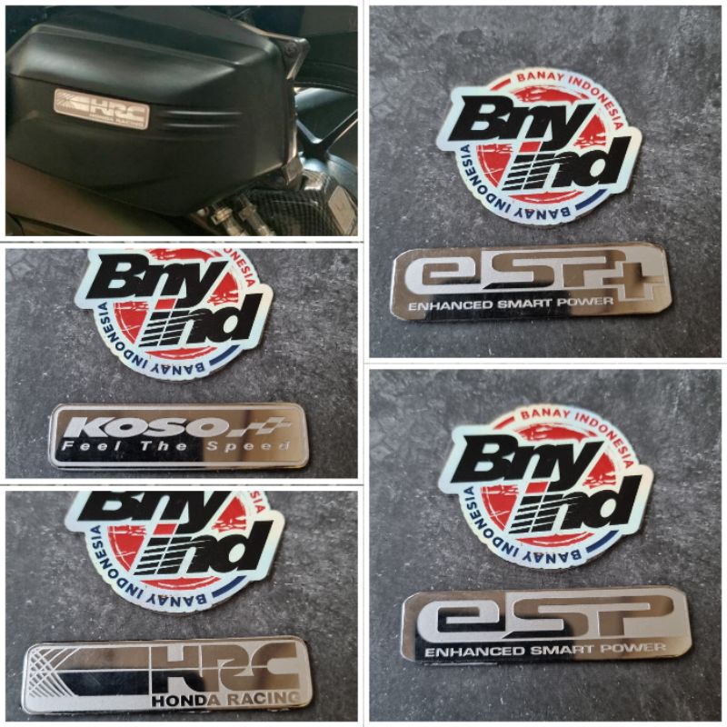 EMBLEM FILTER HONDA ESP ESP+ HRC STAINLESS