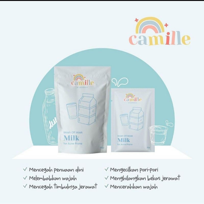 CAMILLE BEAUTY MASKER ORGANIK (BPOM) UKURAN 25 GR-2