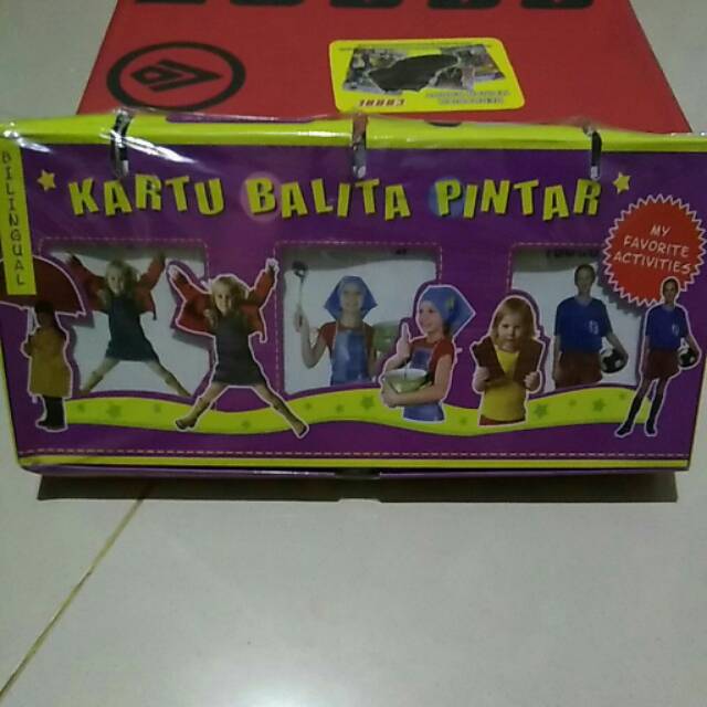 kartu balita pintar seri my favourite activities Bilingual