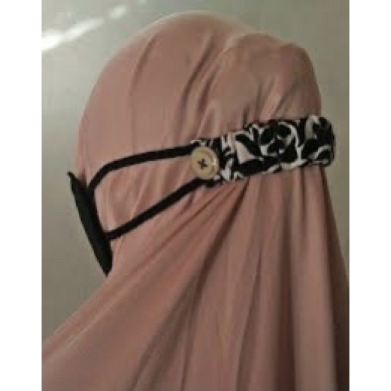 KONEKTOR MASKER HIJAB KANCING/ PENGAIT MASKER MURAH