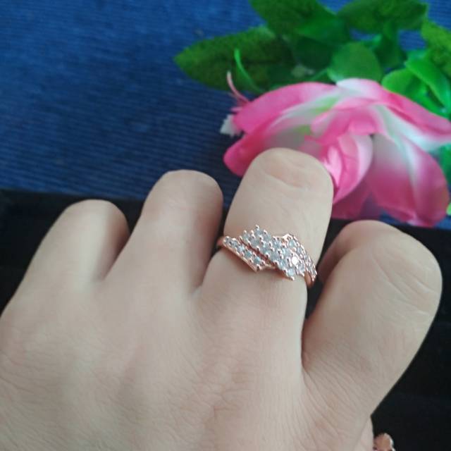 Cincin berlian lapis suasa sangat cantik dan murah