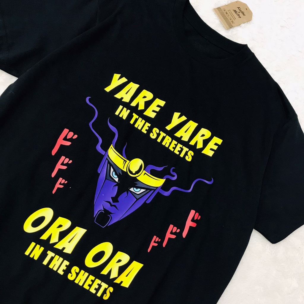 Kaos Jotaro Ora Ora Jojo Bizzare Adventure Tshirt Anime Manga Wibu Otaku Unisex