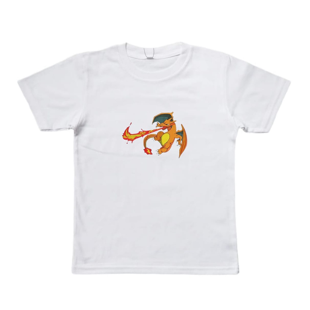 KAOS BAJU ANAK POKEMON CHARLIZARD UNTUK ANAK 2-10 TAHUN BISA COD