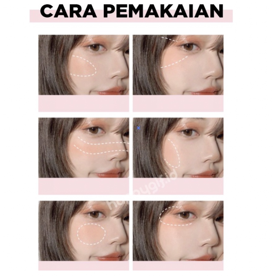 LAMEILA BLUSH ON PALETTE MATTE TAHAN AIR TAHAN LAMA LA038