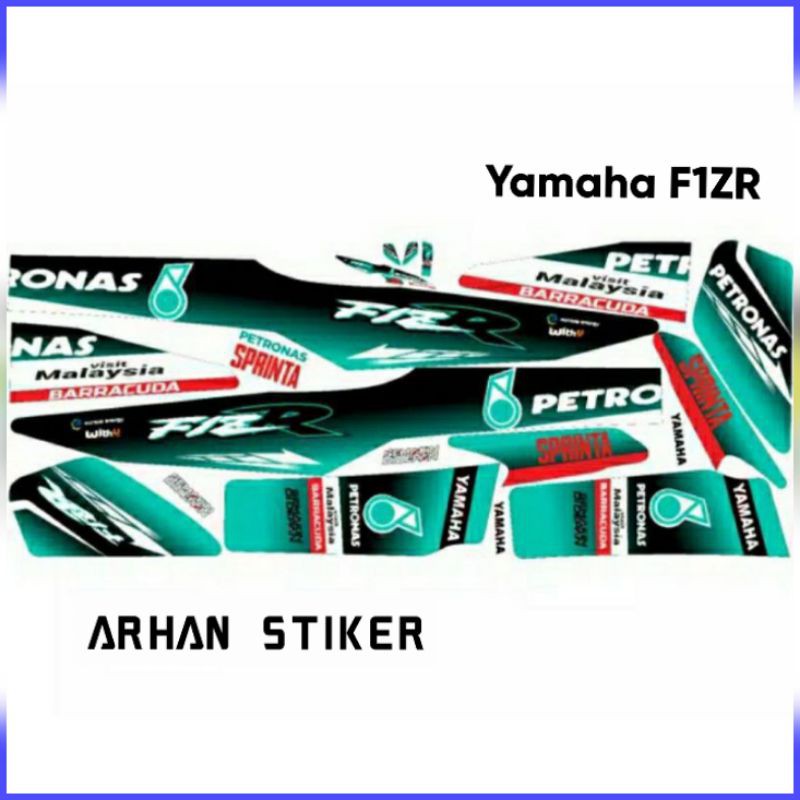 JUAL STIKER F1ZR MOTIF PETRONAS BUAT LIS COVER / LIS BODY STRIPING VARIASI MURAH