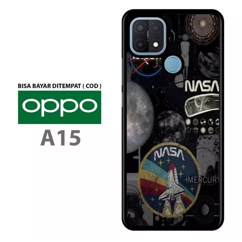Ax case custom Oppo A15 A15S motif nasa aerospace hardcase custom limited edition