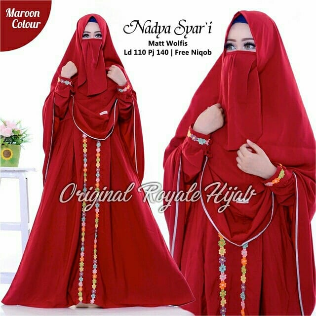 Gamis Dewasa Set Jilbab Gamis Syari Set Khimar Sfaya