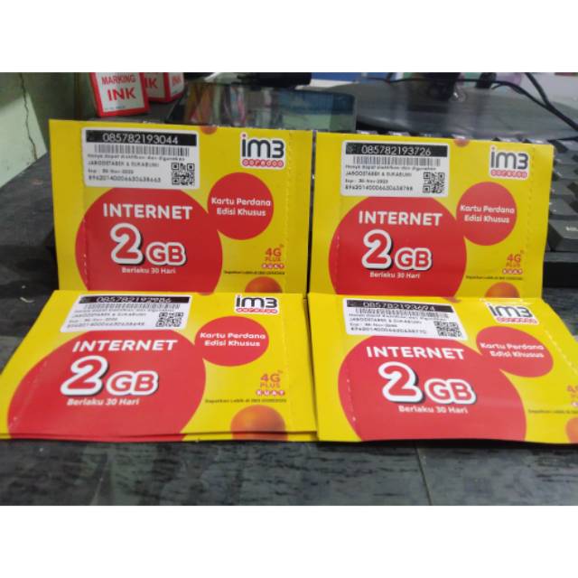 KARTU PERDANA PAKET INTERNET INDOSAT 2GB FREEDOM/ KARTU PAKET DATA INTERNET