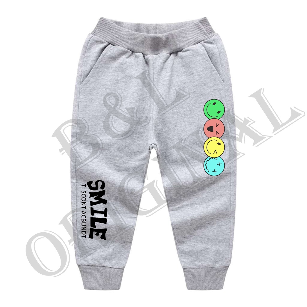 BS/COD/CELANA JOGGER SMILE ANAK ANAK 1-7 TAHUN//REALPIC//GOOD QUALITY