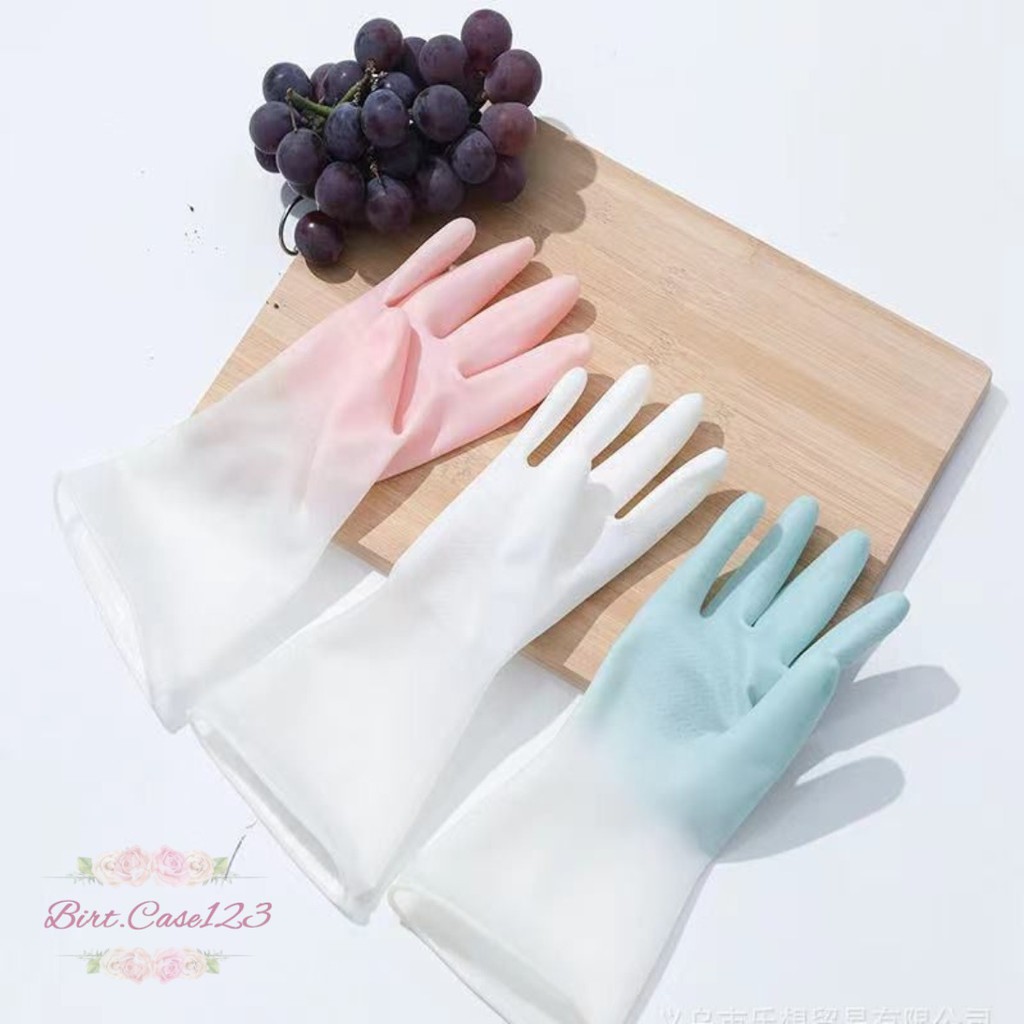 RT15 Sarung Tangan cuci piring karet Latex PTKS Silikon rubber hand glove anti air steril serbaguna BC5975