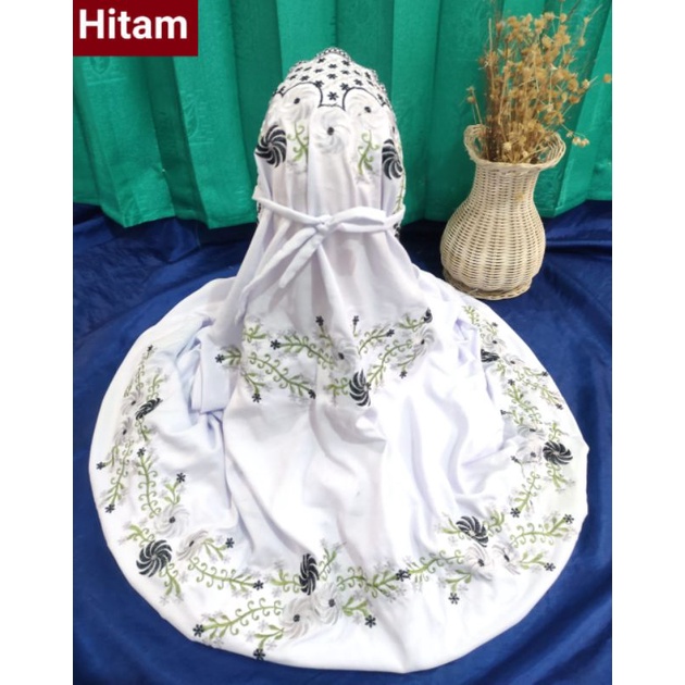 mukena kudusan/mukena bordir murah/mukena santri/grosir mukena/mukena bordir polino