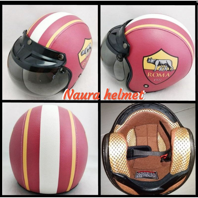 helm bogo retro dewasa motif ROMA