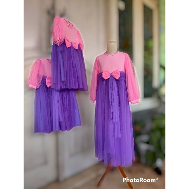 gamis anak perempuan baju muslim lebaran tutu dress