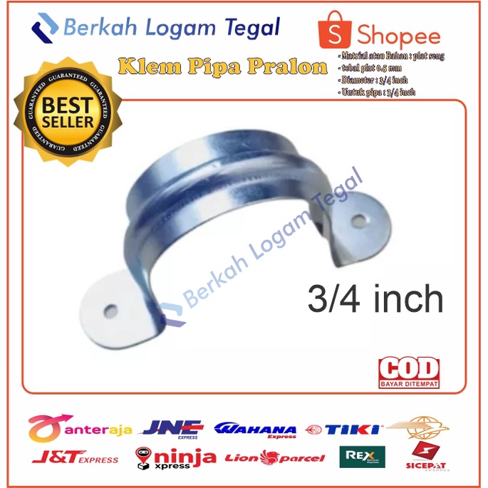 Klem Besi Pipa Pralon 3/4