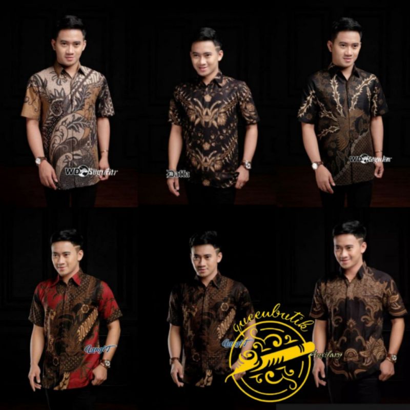 BAJU BATIK PRIA BATIK PRIA LENGAN PENDEK TERLARIS DI SHOPEE