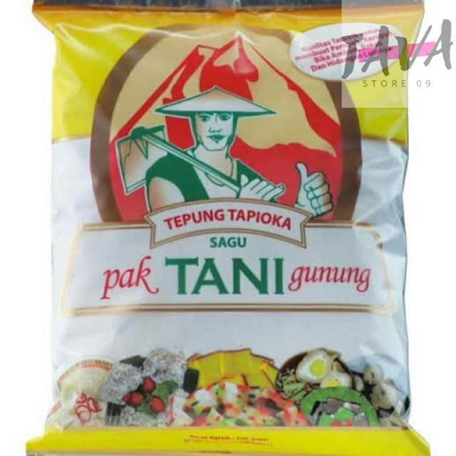 

TEPUNG TAPIOKA CAP TANI GUNUNG PAK TANI 500 GRAM