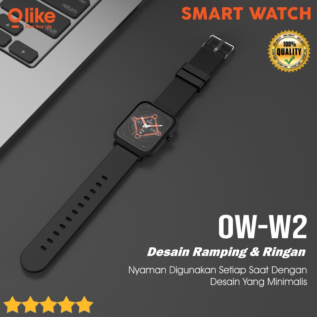 Olike OW-W2 Smartwatch Zeth W2 With Blood Pressure Monitor Smart Band Watch Jam Tangan Pintar