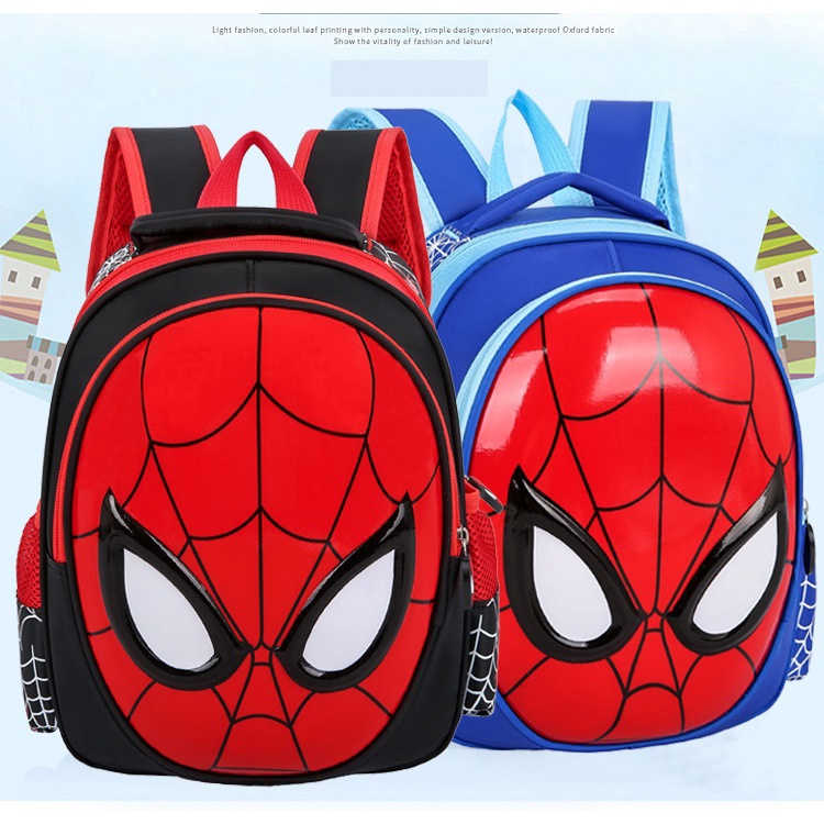 Tas IMPORT Ransel Anak laki-laki Paud Sekolah TK RA BA TPA Ransel Anak karakter  Ultraman Spiderman Captain america Tas TK anak Cowo pria laki