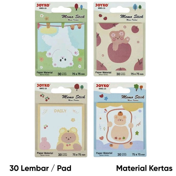 

MEMO STICK STICKY NOTE KIYOWO MEMO PELEKAT CATATAN/ STICKY NOTE LUCU