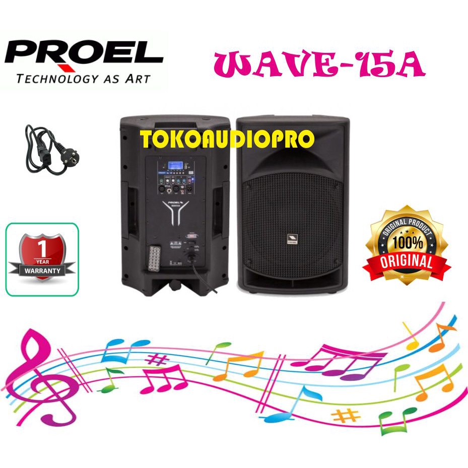 Speaker Aktif Proel Wave 15A 15-inch Speaker Aktif Original