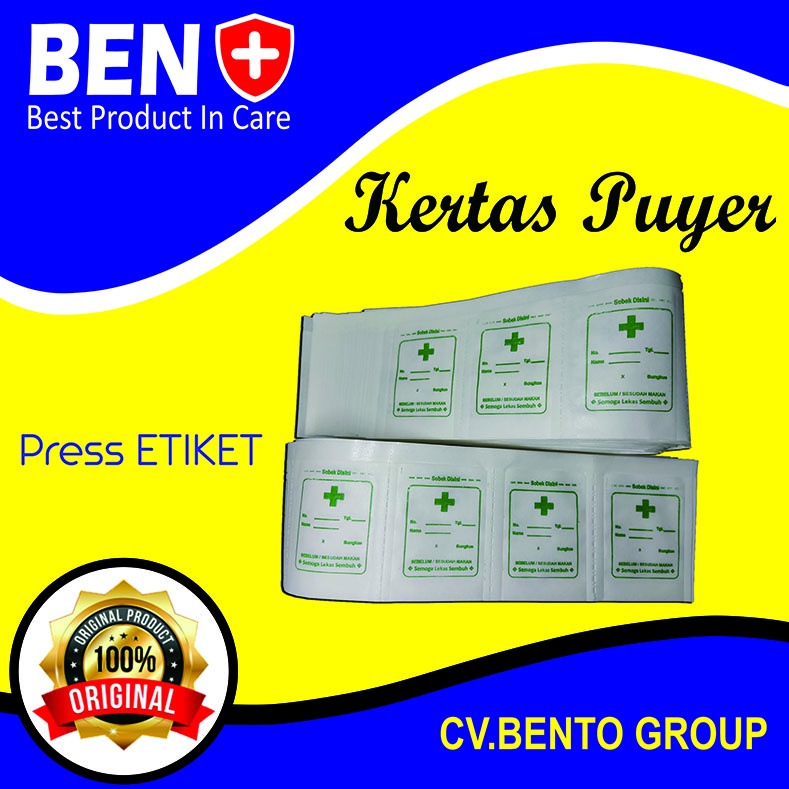 Kertas Puyer Logo Umum New Etiket