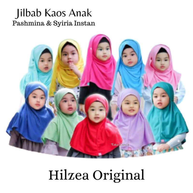 Jilbab Anak Pashmina Instan Pastan Hulya Hilzea - Bergo Syiria Instan Anak Aisha Hilzea Size XS S M 
