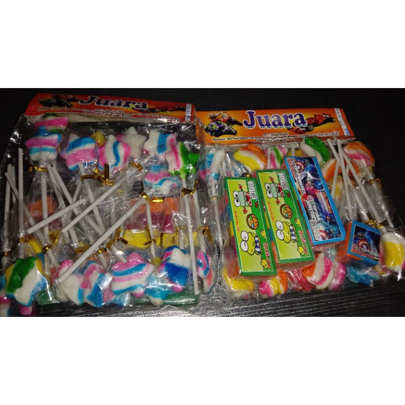 

permen lolypop hadiah lilin malam