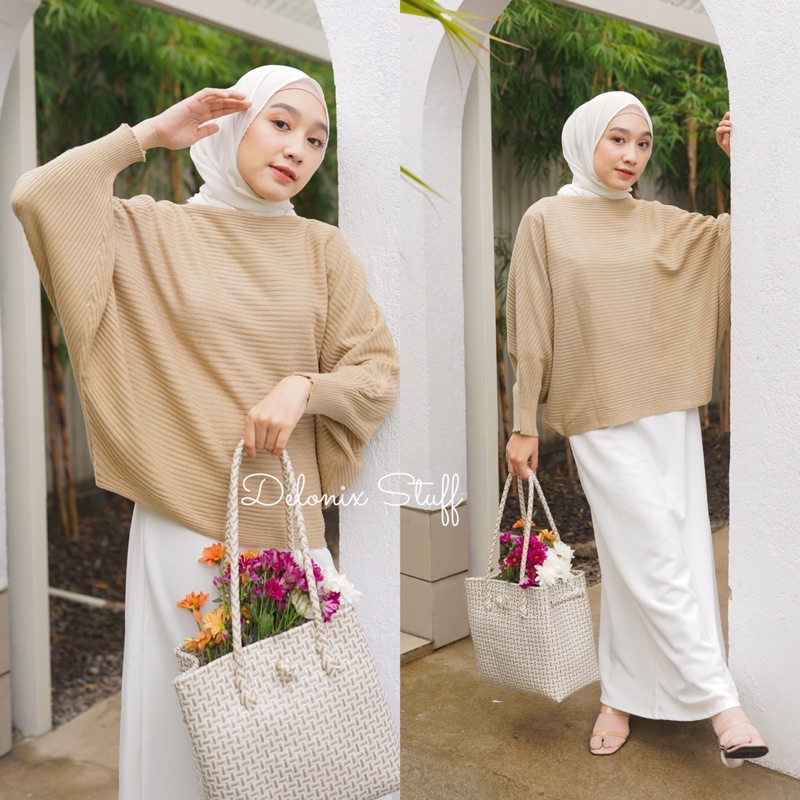 DELONIX | Knit batwing sweater