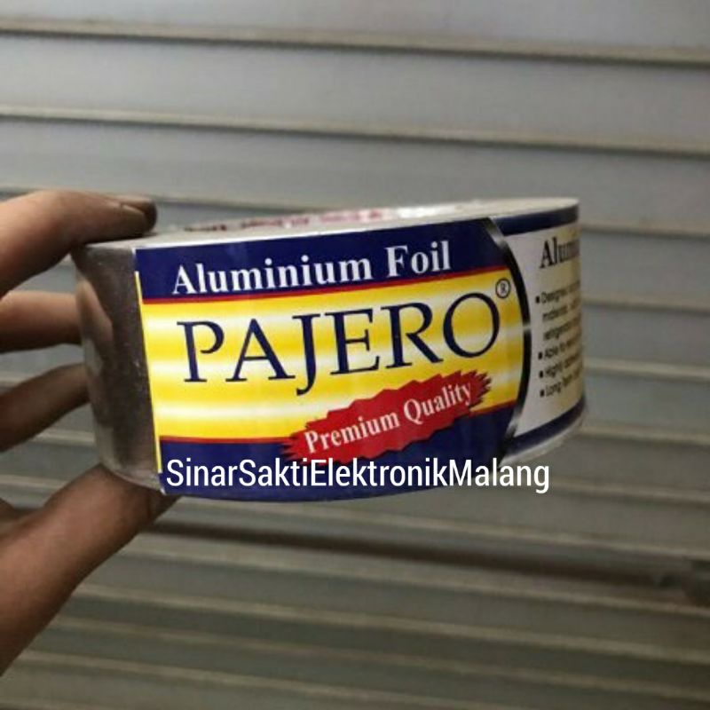 Isolasi Aluminium Foil Pajero Tape Lakban AC Tahan Anti Panas Solasi Untuk Panci Metal Malang
