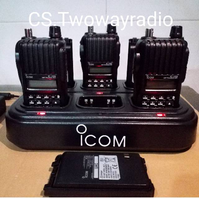 MULTIPLE CHARGER HT ICOM V80 U80 V80E / CAS 6 SLOT BATERAI BP265 / BP 265 / BC193