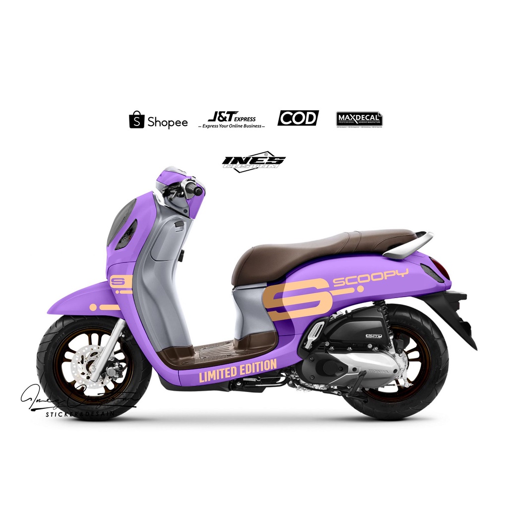 stiker scoopy cutting scoopy list simple