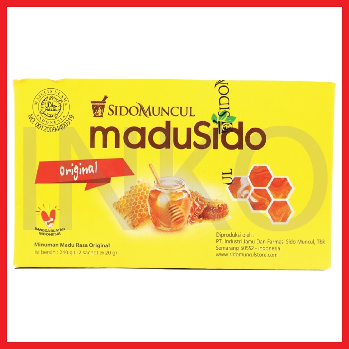 

SIDOMUNCUL MADUSIDO MINUMAN MADU RASA ORIGINAL 12X20GR