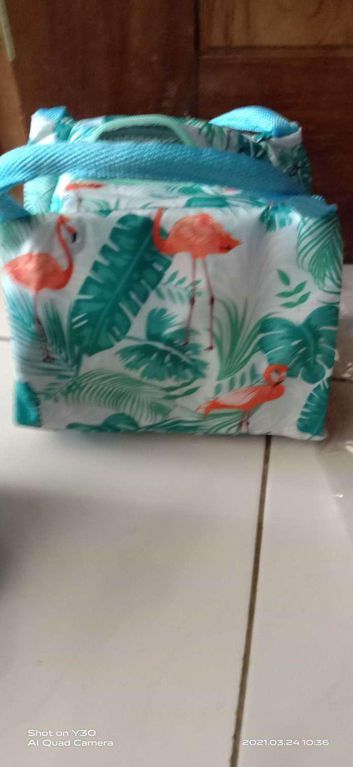 Ob07 Tas Bekal Lunch Cooler Bag Box Makanan Alumunium Foil / Kotak Makan Anak Bermotif