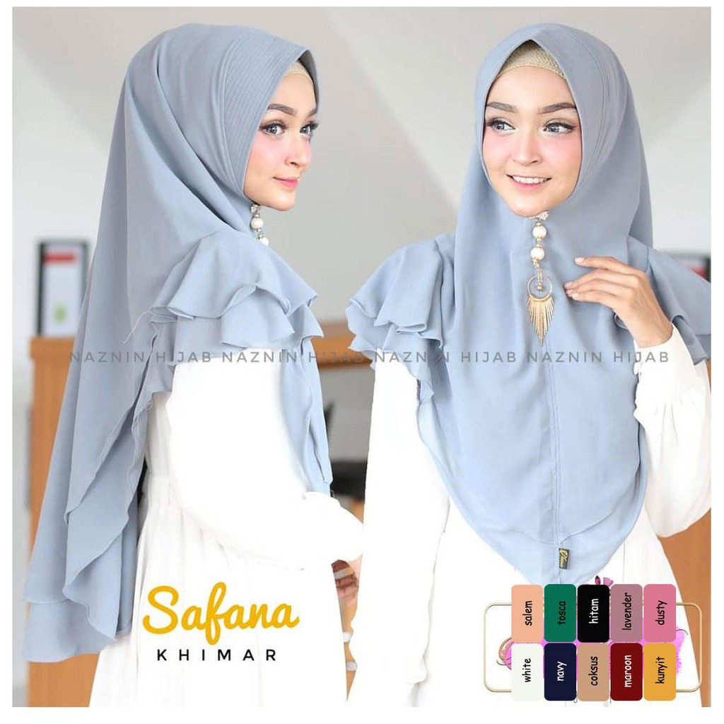 Chandana Jilbab Khimar Rempel Bahu