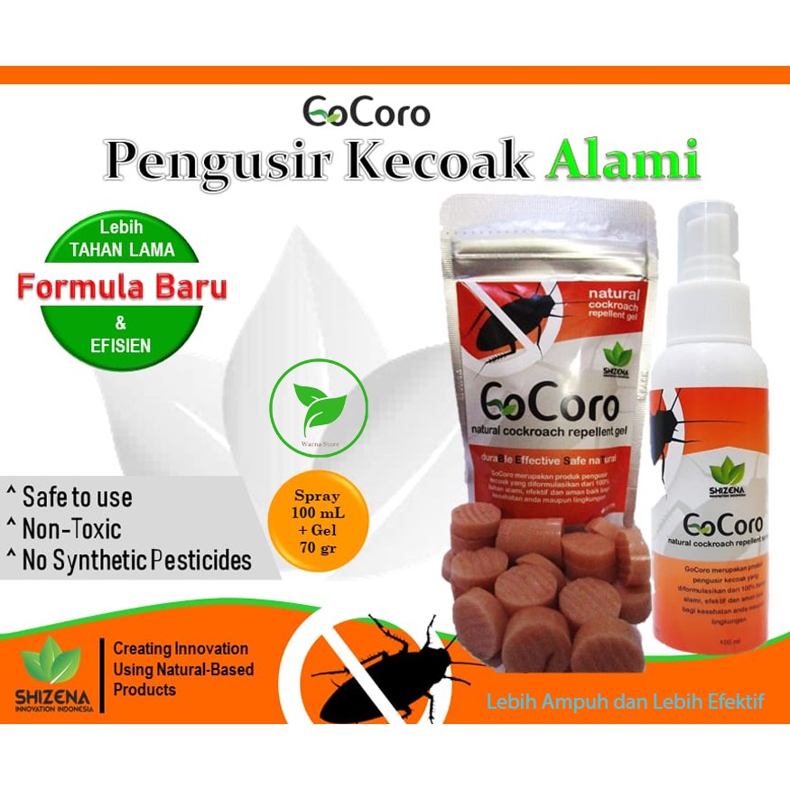 GoCoro Gel dan Spray- Natural Pengusir Kecoa Pengusir Coro lebih Ampuh Alami