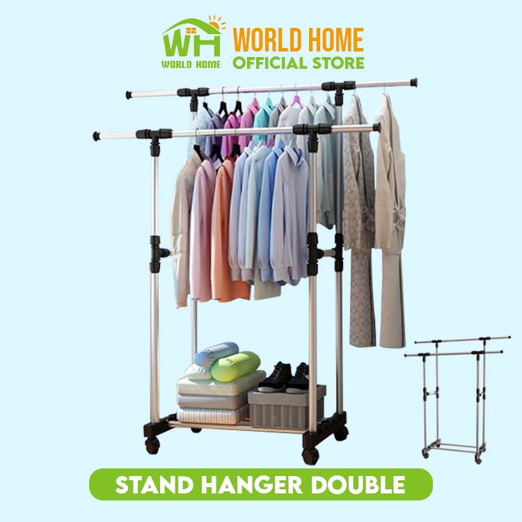 Stand Hanger Double Serbaguna Stand Hnger Baju Gantungan Pakaian Serbaguna SGYJ- 2