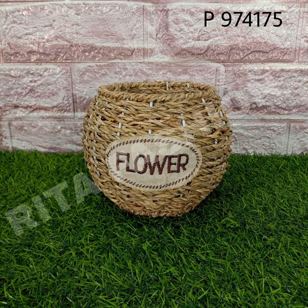 Pot Rotan Bulat Pot Bunga Bundar Murah Pot Pajangan Pot Rotan Bulat Pot Bunga Bundar Murah Pot Pajangan