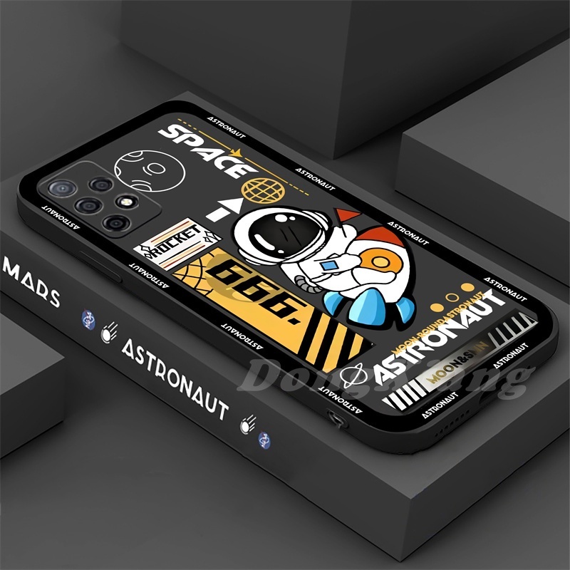 Soft Case Bahan Silikon Desain Luar Angkasa Untuk Samsung A04S A13 A03S A23 A22 A21S A12 A02S A11 A51 A10 A30 A50 A52 A20S A10S M12 J4 Plus J7 Pro
