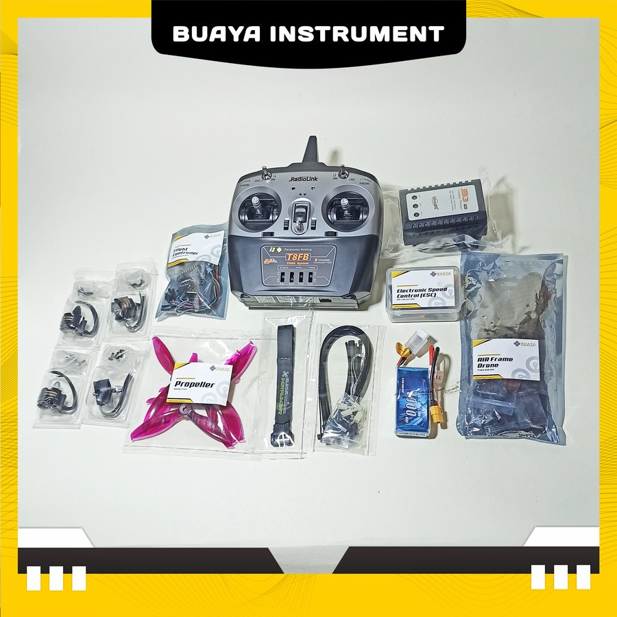 Drone Racing DIY Paket (Sirius Ergonomis)+ Remote FPV Balap Siap Rakit