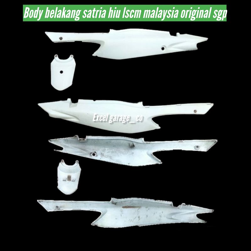 cover bodi belakang satria hiu lscm malaysia original sgp