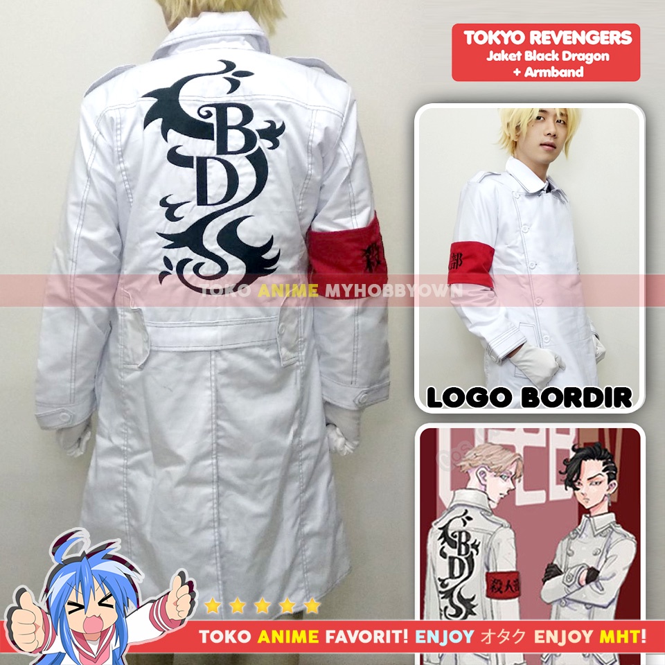 Jaket Parka Jubah Black Dragon Tokyo Revengers Inui Inupi Seishu Kokonoi Hajime Kostum Cosplay