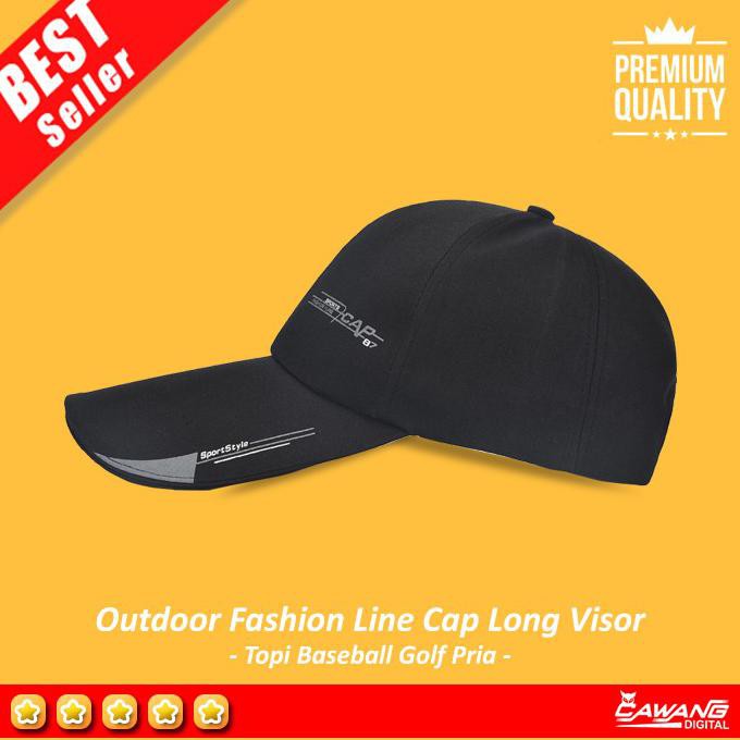 F⚡Ash Sale Topi Pria Original Branded► Outdoor Fashion Cap Long Visor Topi Baseball Golf Pria